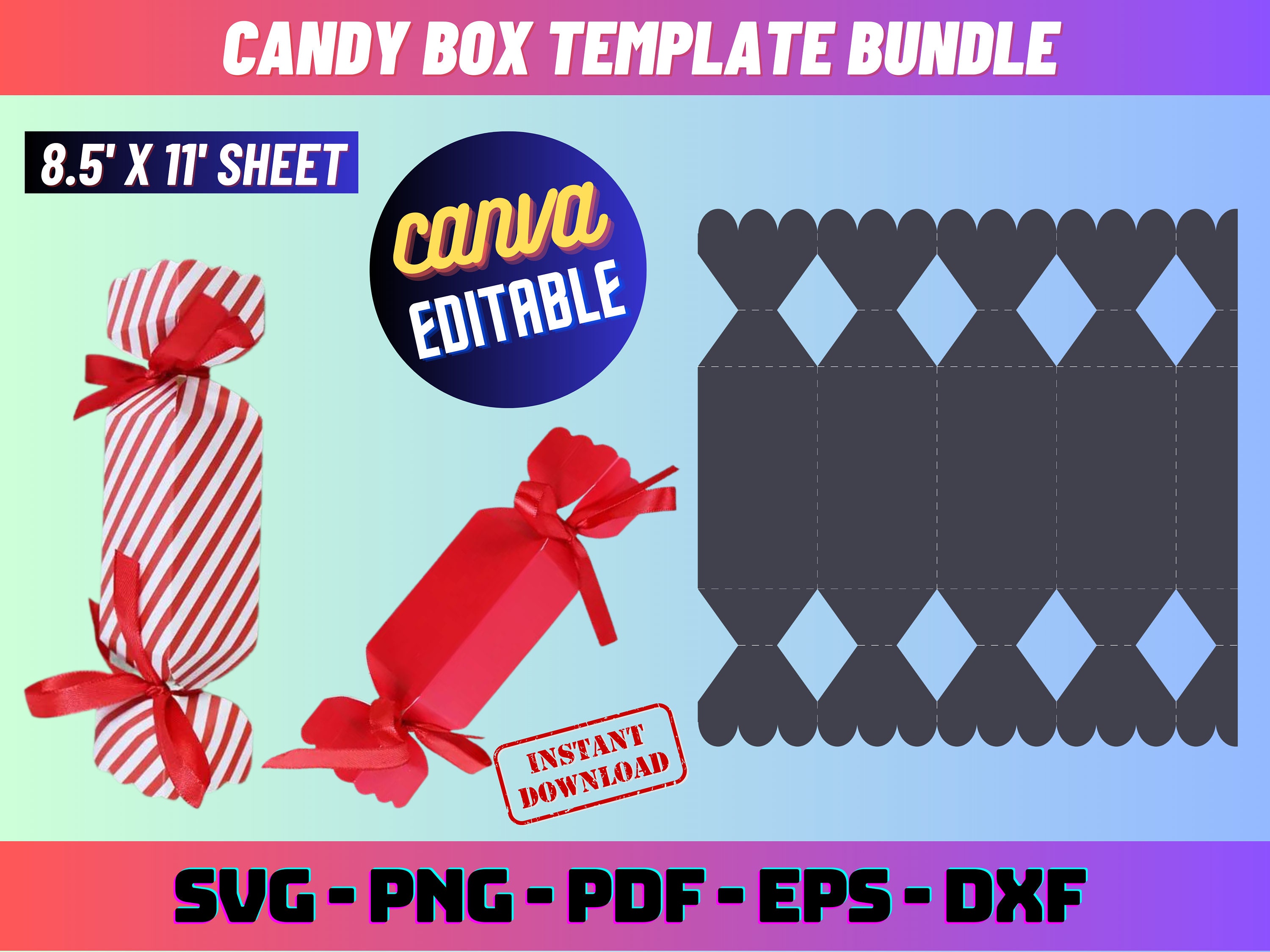 Candy Box Svg Candy Box Template Svg Candy Box Dxf Party Etsy Australia Candy Box Svg Candy Box Template Svg Candy Box Dxf Party Etsy Australia