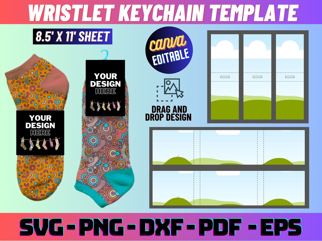Socks Tag Template, Socks Wrap Label Template, Sock Wrapper Template ...