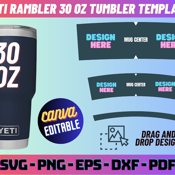 Yeti Tumbler Wrap Svg Etsy