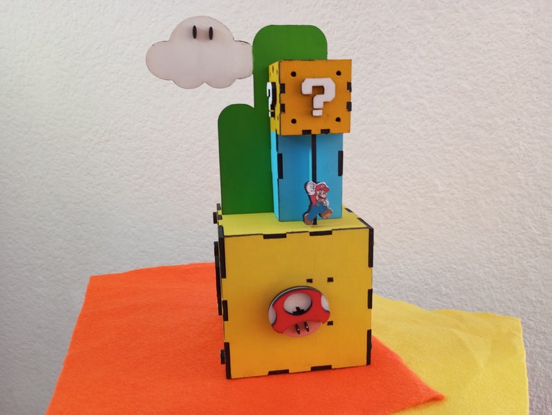 Mario Bros Piggy Bank Vector Etsy UK