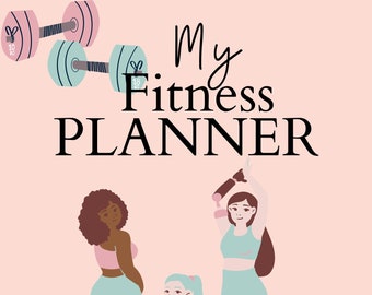 Digital Fitness Planner, Glow Up Planner for GoodNotes, iPad Workout Planner, Exercise Planner for Health, Weight Tracker, Meal Planner