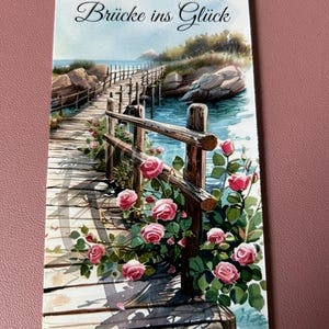 Klappkarte Spar Challenge Brücke ins Glücks