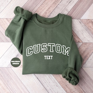 Custom Text Sweatshirt, Personalized Your Design Hoodie, Customized Saying Outfit, Personalised Quotes Women Clothings, Cute Birthday Gifts