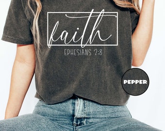 Bijpassende Christian Group Comfort Colors®-shirts, gekozen T-shirt, op Faith gebaseerde outfit, Blessed Loved Christian T-shirt, kledingcadeaus bijbeltekst