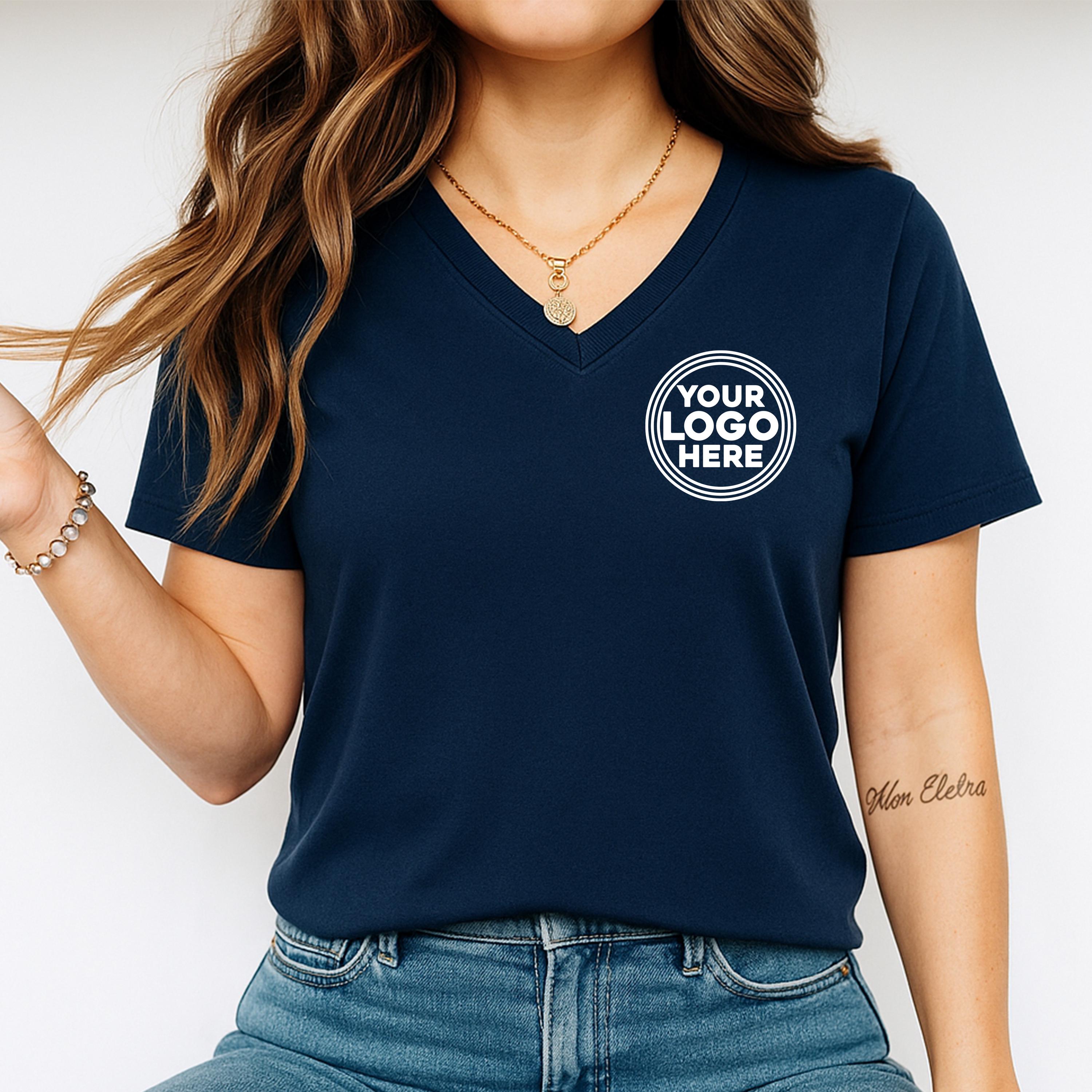 Custom Logo Work Shirts Women - Etsy