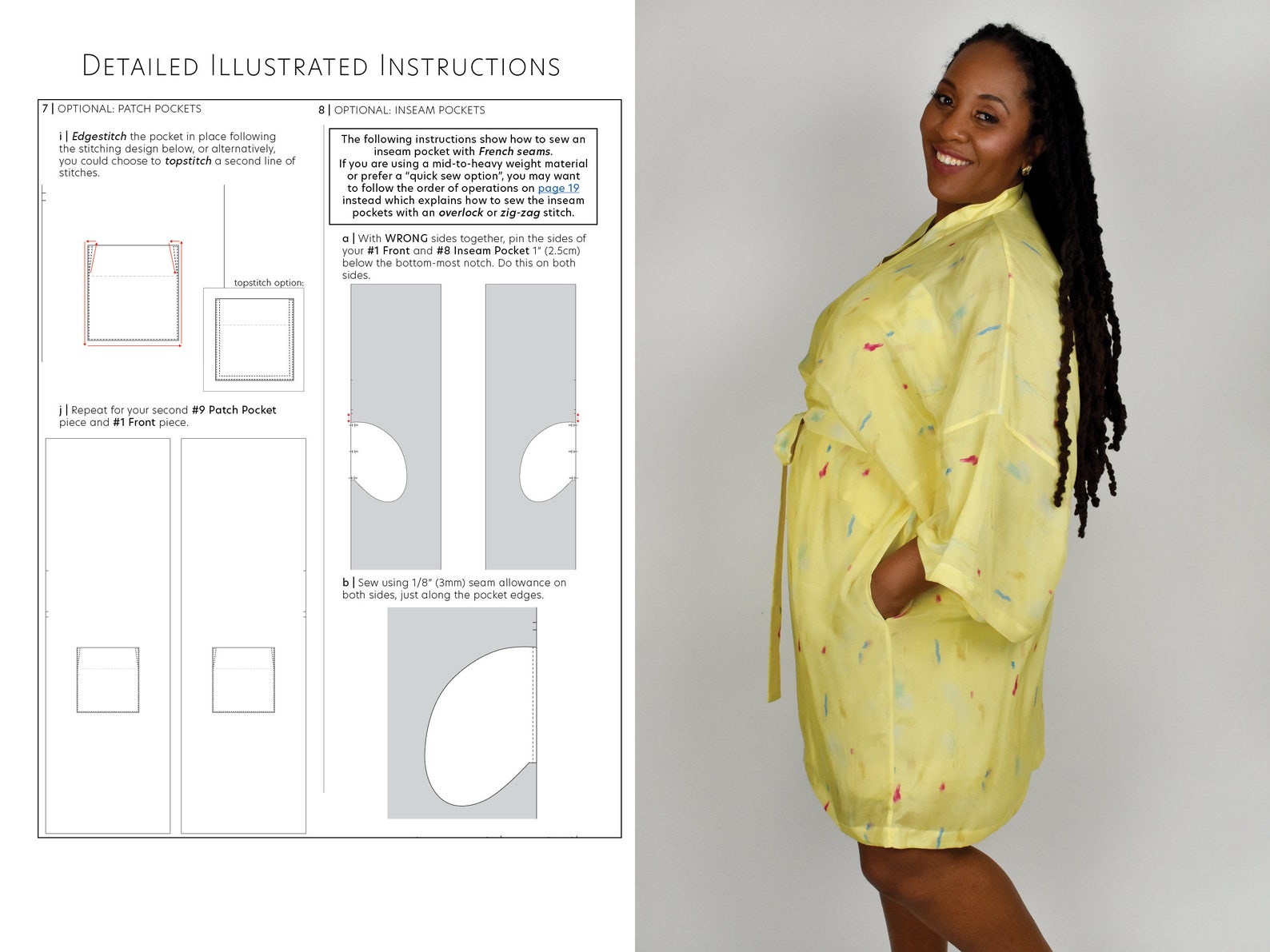 That's A Wrap Robe PDF Pattern, Sizes XXS-8X, Beginner Friendly Sewing ...