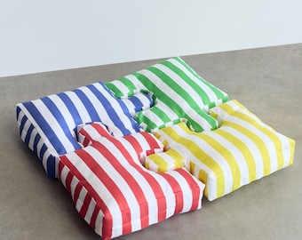 The Jig Is Up Pillow Set PDF Pattern Digital Sewing Pattern, Zero Waste Scrap Buster Puzzle Pillow, DIY Home Goods Project Kid Floor Cushion