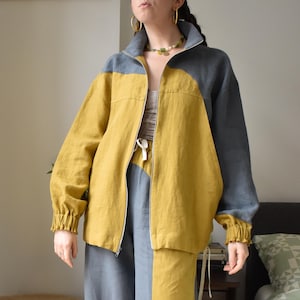 It Takes Two Jacket PDF Pattern Sizes XXS-8X Digital Sewing Pattern, Sporty Zipper Jacket, Modern Lightweight Zip-Up Bomber Woven Track Suit