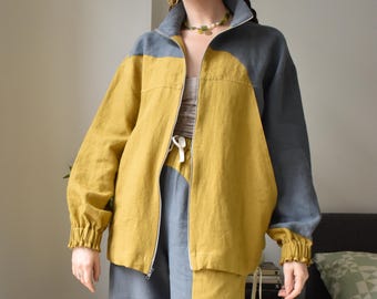 It Takes Two Jacket PDF Pattern Sizes XXS-8X Digital Sewing Pattern, Sporty Zipper Jacket, Modern Lightweight Zip-Up Bomber Woven Track Suit