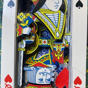 Kings and Queens 3D Kartenspiel Collagenkunst.