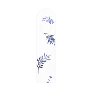 Blue Floral Bookmark, Book Marker, Reading Accessory, Page Holder, Cool Vibes Gift