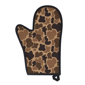 Hunting Camo Grilling Apron Oven Mitt Camouflage BBQ Glove Outdoor Barbecue Set Hunting Camo Grilling Apron Oven Mitt Camouflage BBQ Glove Outdoor Barbecue Set
