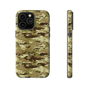Benutzerdefinierte Handyhülle, Apple iPhone, Samsung Galaxy und Google Pixel, Tough Case, Desert Camo