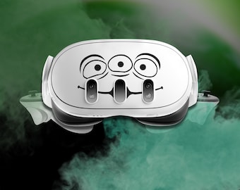 Cute Alien Vinyl Sticker for Meta Quest 3 VR Headset