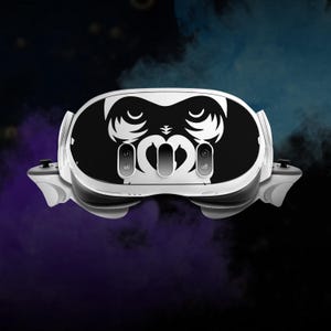 Schimpanse Gesicht Vinyl Sticker Skin Wrap für MetaQuest 3