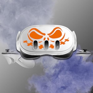 Sinister Grin Vinyl Decal for Meta Quest 3 - Handmade