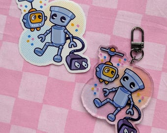 Chibi Robo Keychain Charm