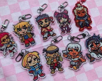 Street Fighter 6 Acrylic Keychain Charms