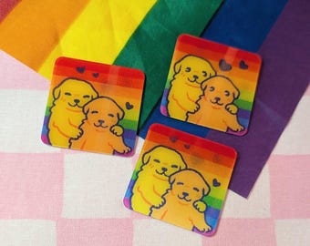 Gay Dogs Lenticular Sticker