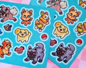 PokeDogs Sticker Sheets