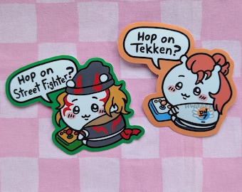 Chiikawa Fighting Game Stickers | Street Fighter Alex | Tekken Hwoarang
