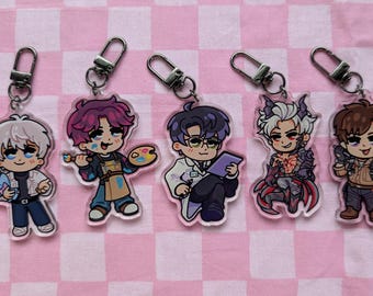 Love and Deepspace Keychain Charm //LADS Xavier Zayne Rafayel Sylus Caleb