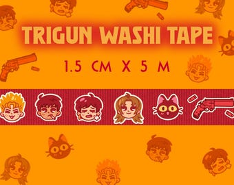 Trigun Washi Tape | Vash Wolfwood Meryl Milly