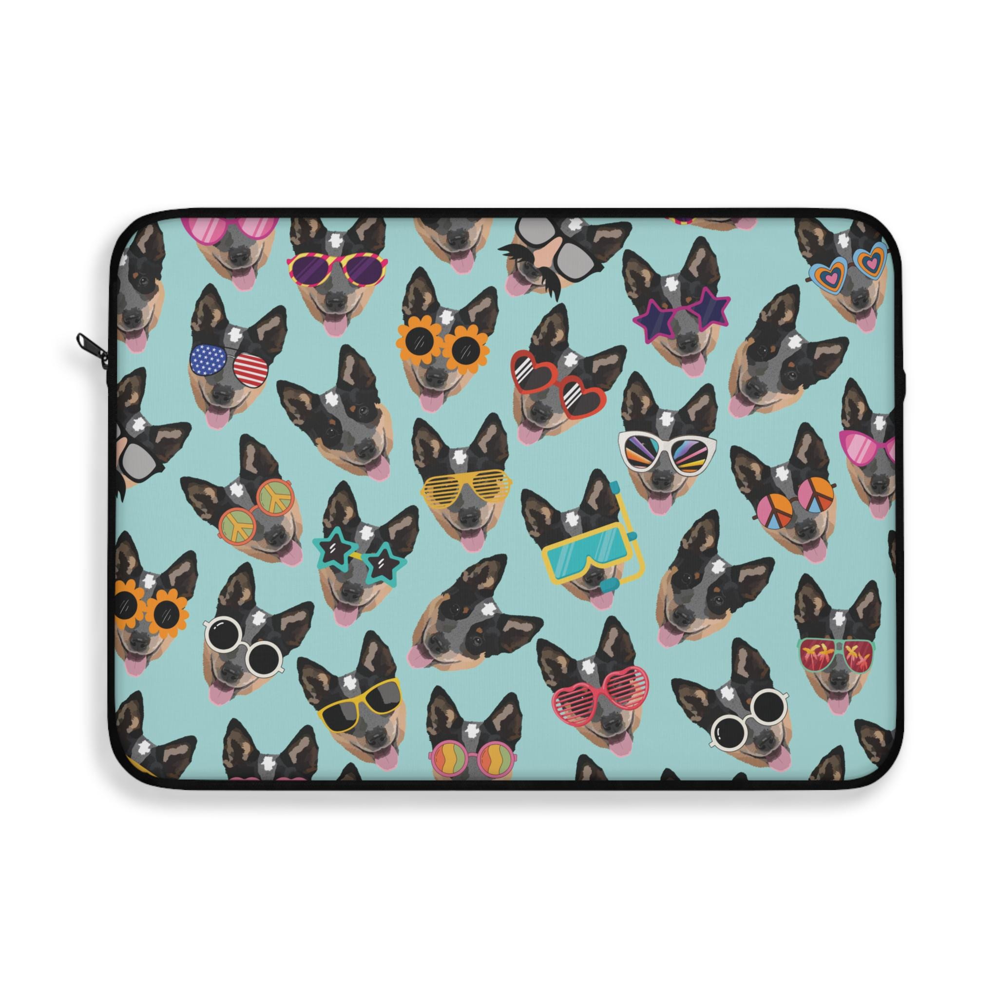 Funny Blue Heeler Laptop Sleeve Case, Cattle Dog Computer Case, Gift ...