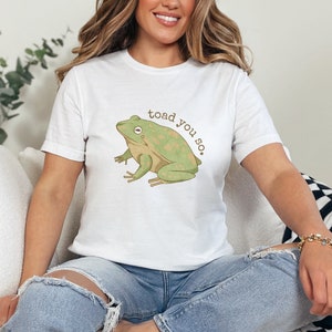 Cottagecore Toad Graphic Tee, Cute Unisex Frog T-shirt, Frog Lover Shirt, Funny Toad You So Nature Lover Gift, Frog Toad Gift