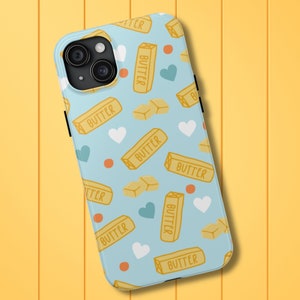 Butter Lover Tough iPhone Case, Funny Baker Chef Phone Case, Gift for Butter Fan, Cute Phone Cover Pastel Butter Sticks Baking Cooking