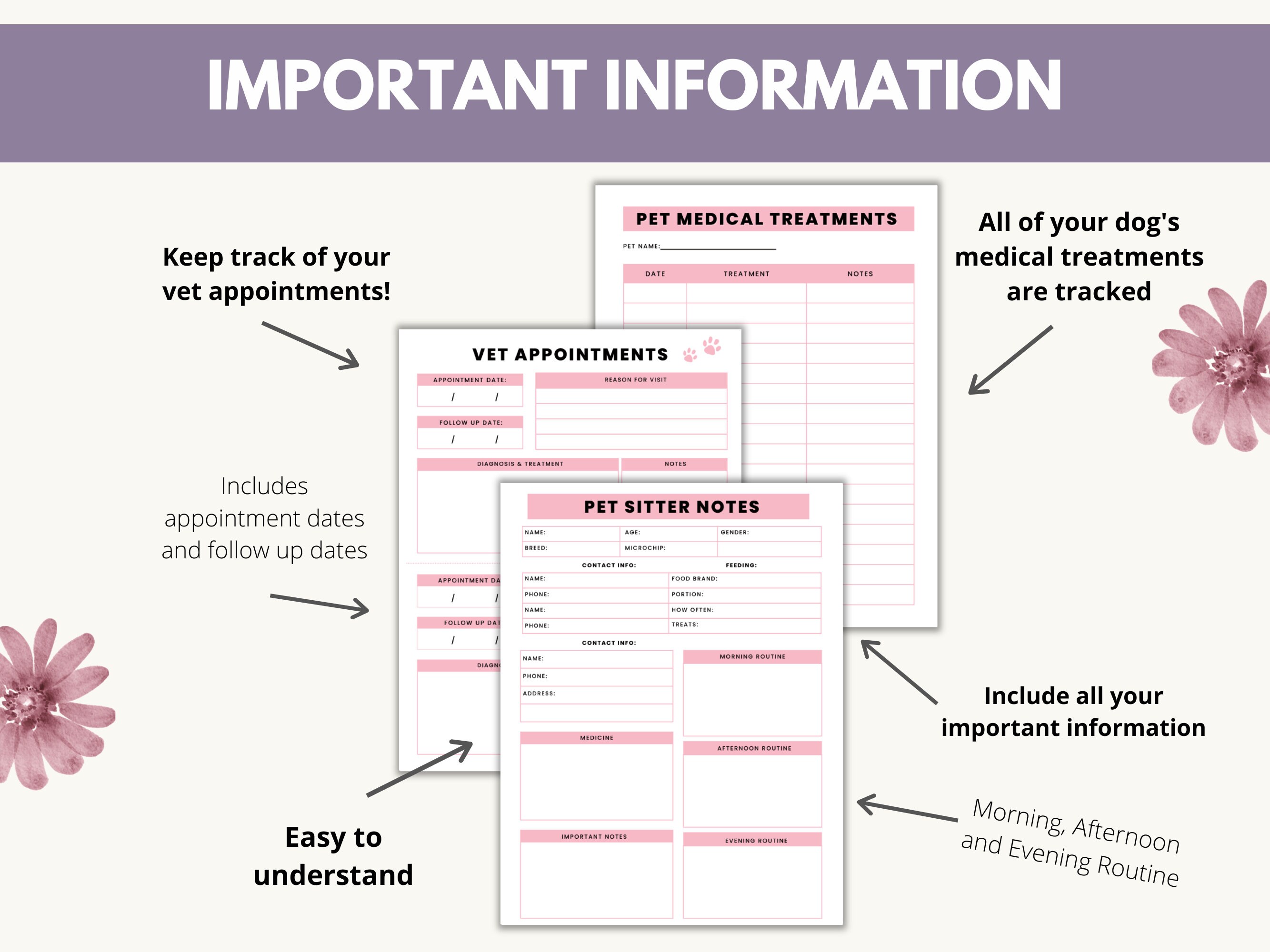 Pet Planner Printable Dog Planner Digital Pet Care Printable Pet pet-planner-printable-dog-planner-digital-pet-care-printable-pet
