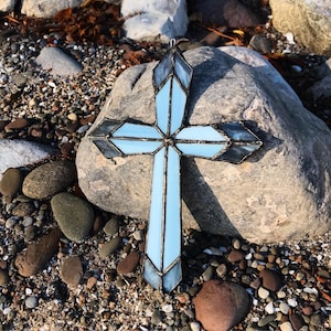 Handmade Stained Glass Cross (Lead Free!)