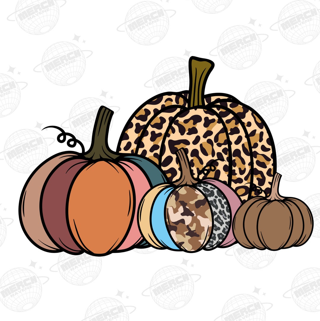 Pumpkin Season Png-fall Sublimation Digital Design Download-floral
