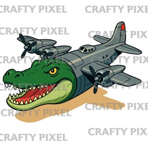 Bombardino Crocodilo SVG PNG Digital Download | Italian Brainrot