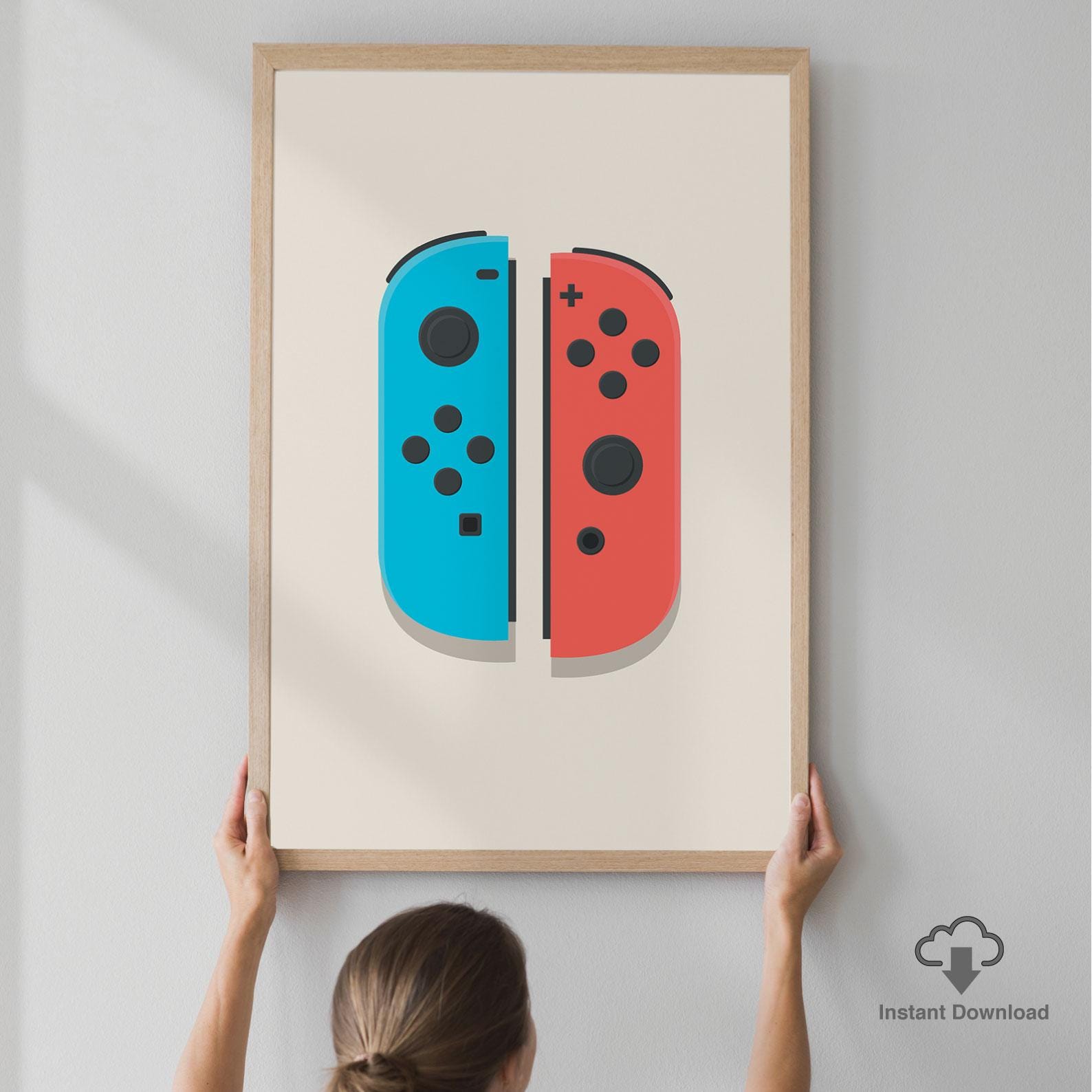 Switch Video Game Art Posters - Game Room | Boys Room Decor | Gamer Gifts & Teen Wall Art | Digital Download
