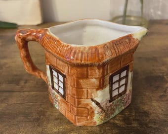Jarra de leche/cremera vintage Price Kensington Ye Old Cottage, estilo rústico inglés.