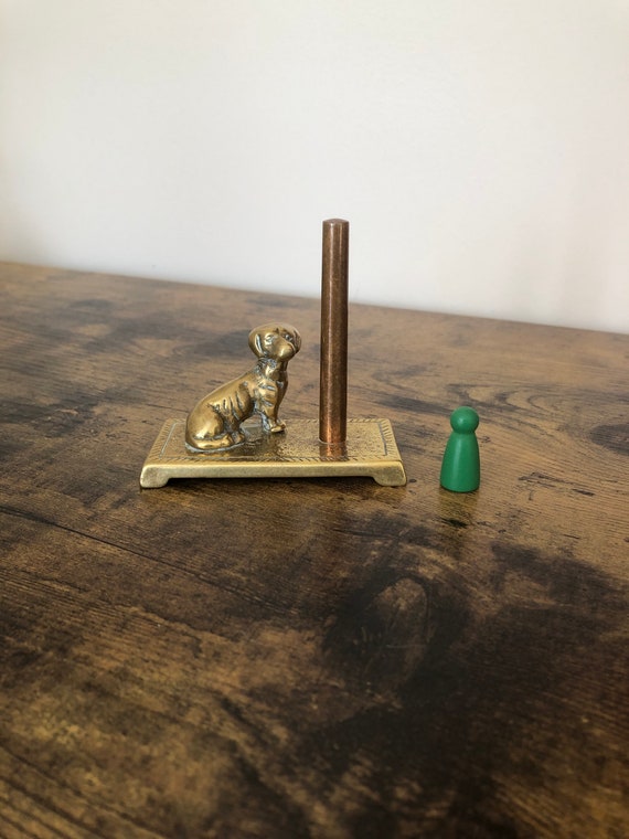 A Vintage Gentlemans Brass Ring Holder Featuring a