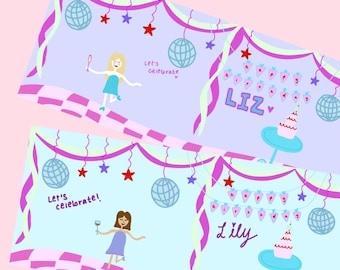DIGITAL Personalized Birthday Wine Label