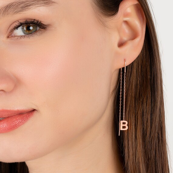 Mismatched 2024 initial earrings