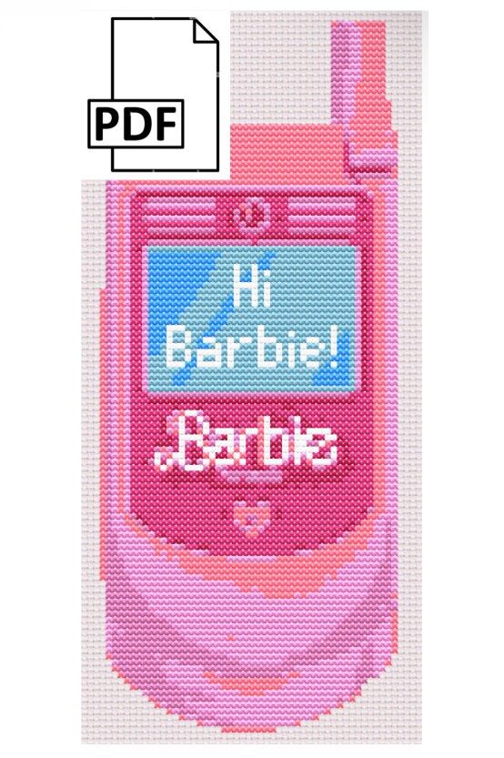 Barbie Silhouette Cross Stitch Pattern PDF Easy Beginner Cross Stitch  Pattern Vintage Barbie 