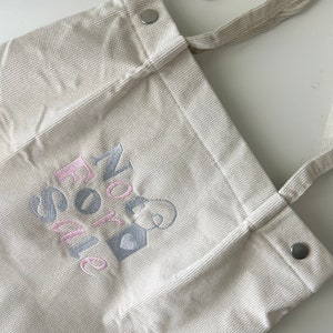 enhypen not for sale inspired embroidered tote bag
