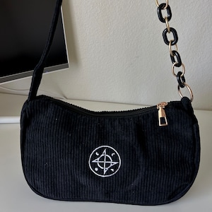 ateez captain embroidered baguette bag many colors available