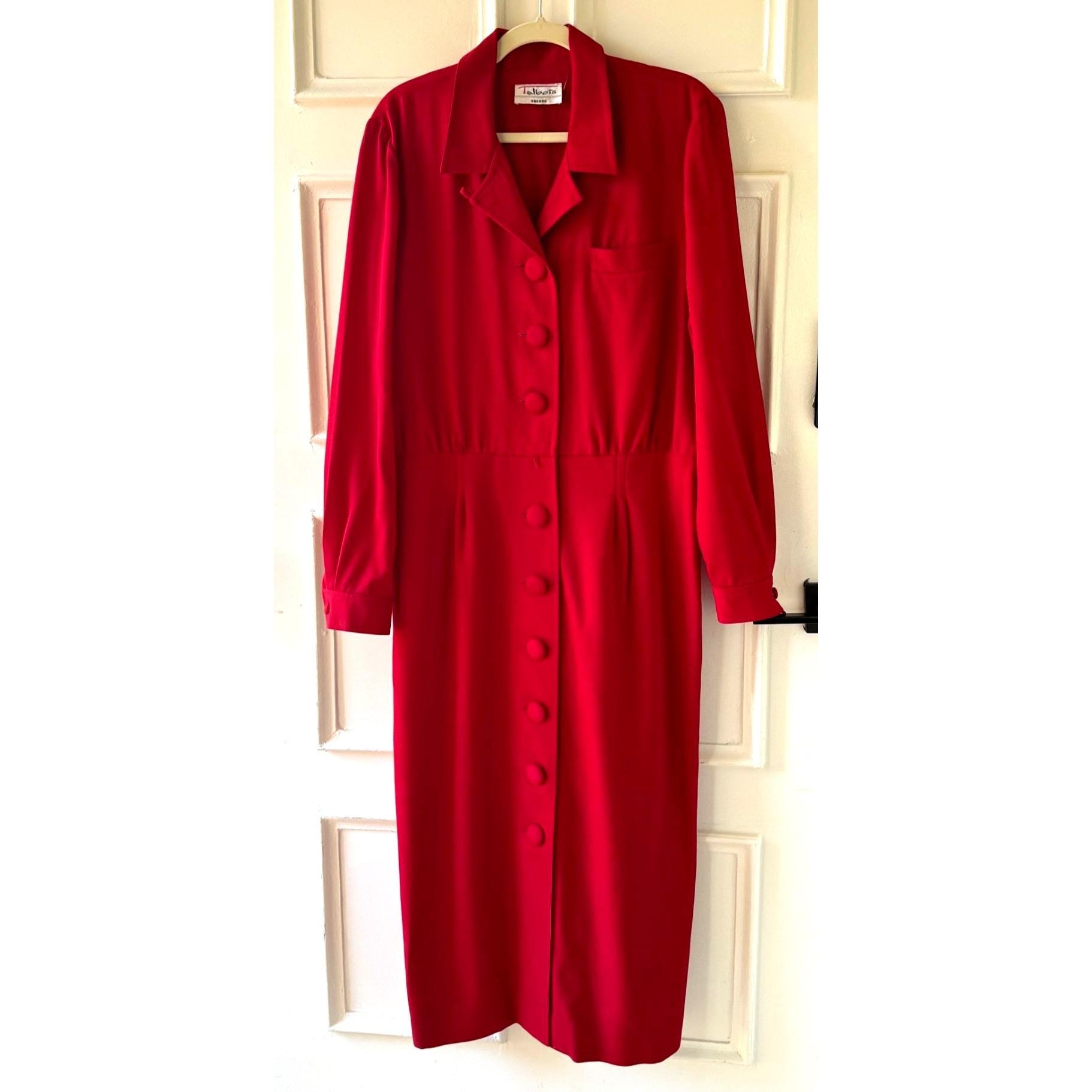 knee length dresses for ladies Wool Maxi Dress Red Long Dress Long Sleeve Dress (766)