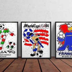 Nostalgia za Mistrzostwami Świata - Cyfrowe Trio Artystyczne świętujące Włochy '90, USA '94 i Francję '98