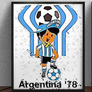 World Cup Nostalgia - Digital Art Celebrating Argentina &#39;78