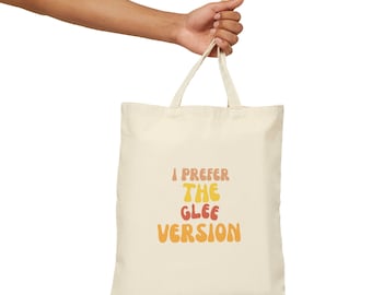 Glee Version Cotton Canvas Tote Bag