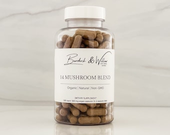 14 Mushroom Blend Powder Capsules