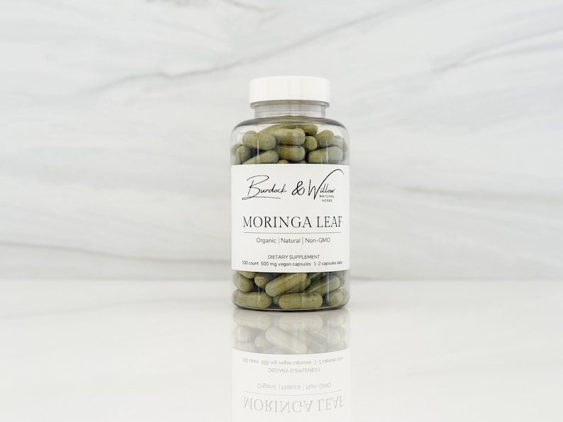 Moringa Leaf Powder Capsules image 1