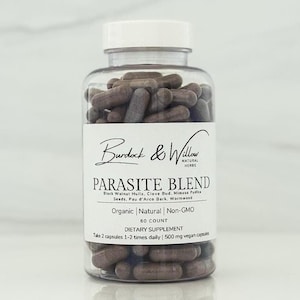 Parasite Blend Powder Capsules - 500mg vegan capsules using all natural, herbal supplements - FREE Shipping in the USA
