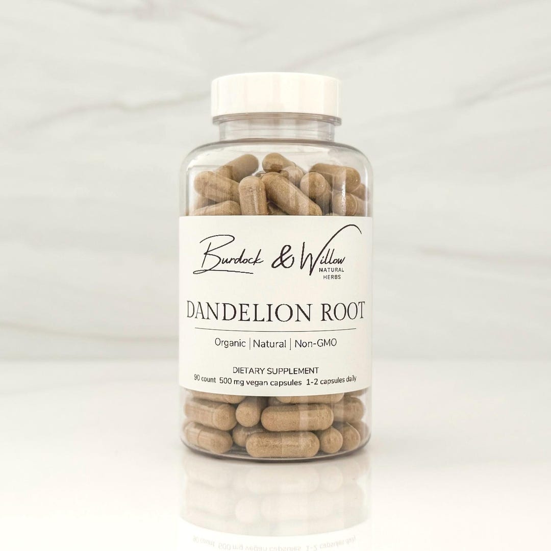 Dandelion Root Powder Capsules - Etsy